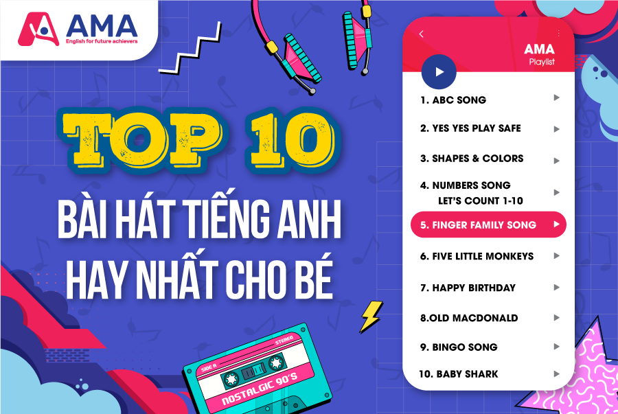Top 10 bài hát tiếng anh hay nhât_Trung Tâm Anh Ngữ AMA